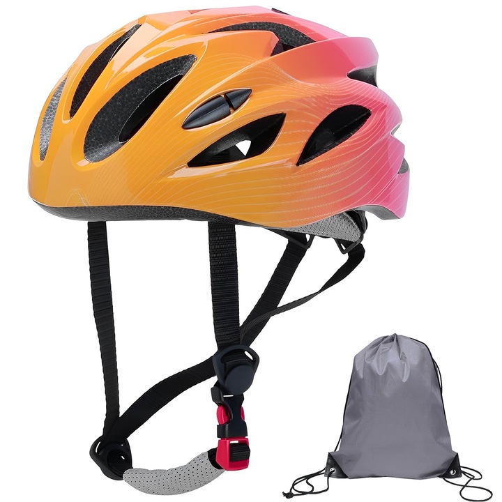 Каска за велосипед, 52-58 см, за деца 3-8 години, с чанта за съхранение, вентилирана, предпазна, за велосипед/скейтборд