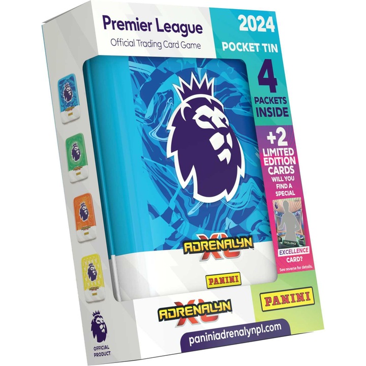 PREMIER LEAGUE 2023/24 szett, Panini, 24 kártya + 2 limitált