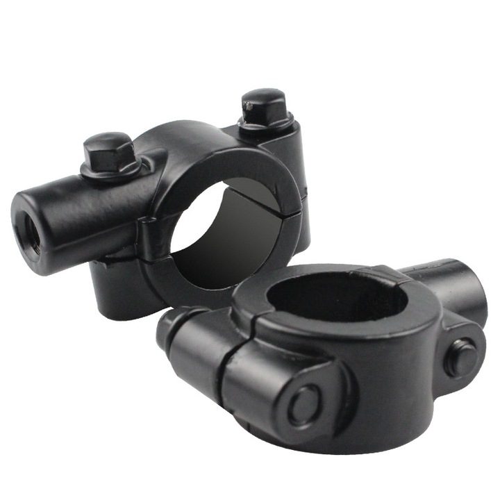 Set 2 suporturi oglinzi retrovizoare, Sunmostar, aluminiu, 10mm, negru