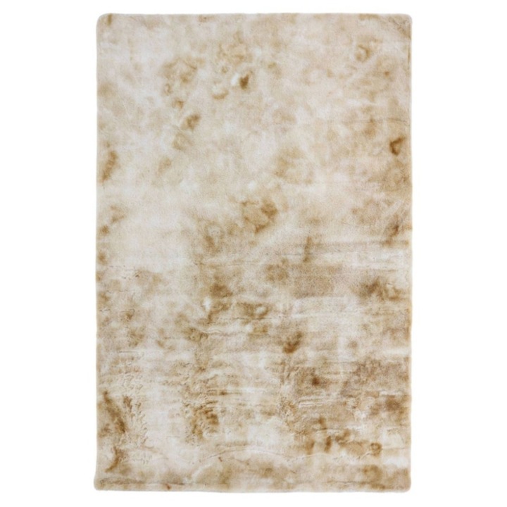 Covor living / dormitor Chip Pes YHZL-1S, 80 x 150 cm, poliester, maro, dreptunghiular