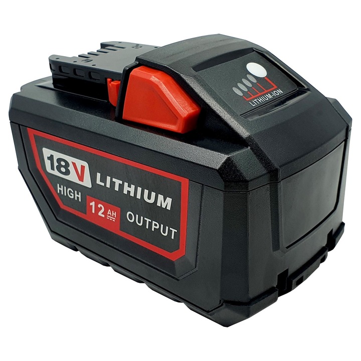 Baterie Gares, 18V 12Ah, M18 C18B LI18 M18B2 M18B4 M18B5 M18B6 pentru Milwaukee 4932464260 BDD-202C BLPD-502C BLDD-502C FPD-0 BPD-202C