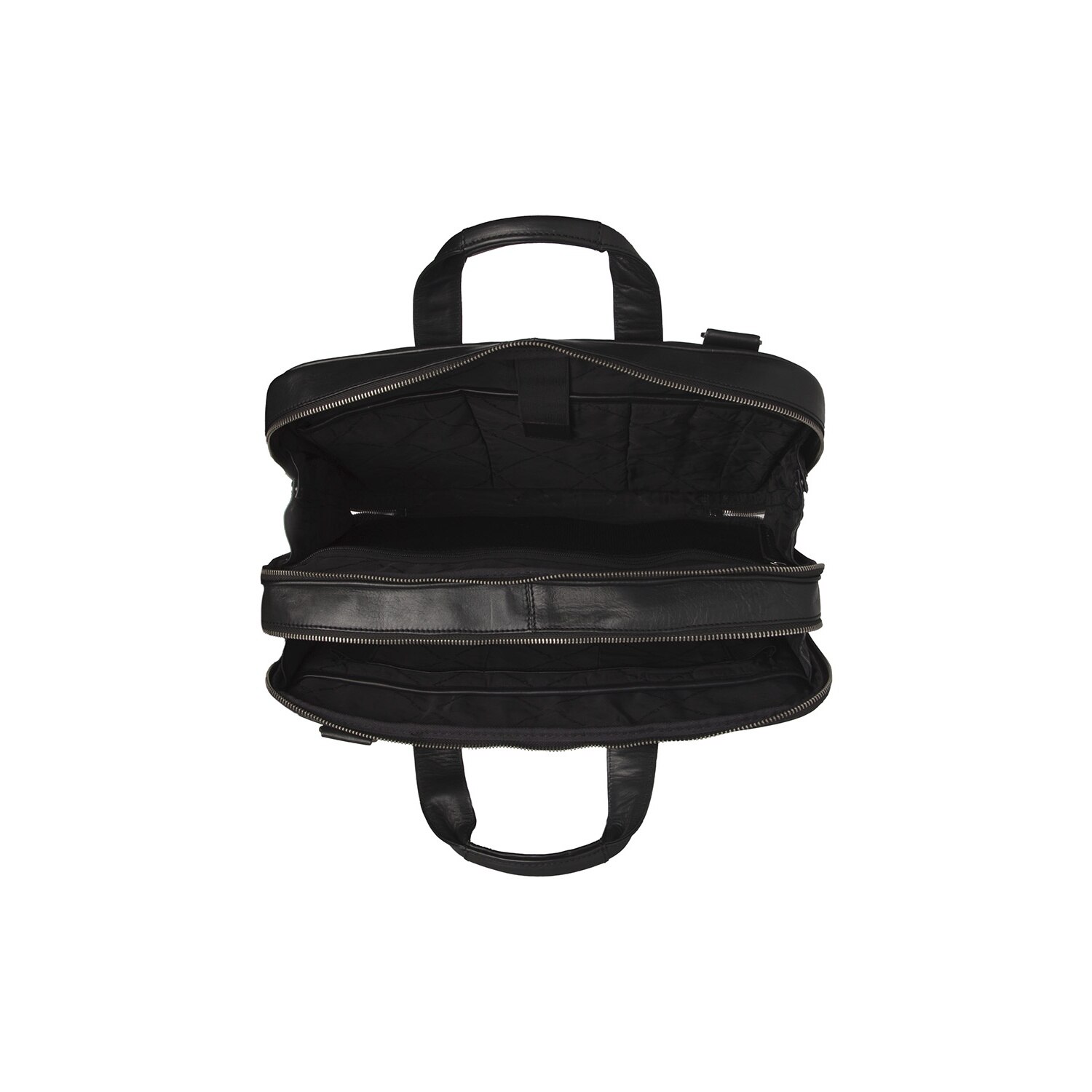 Geanta de laptop din piele naturala, The Chesterfield Brand, Iseo 15 inch, Negru