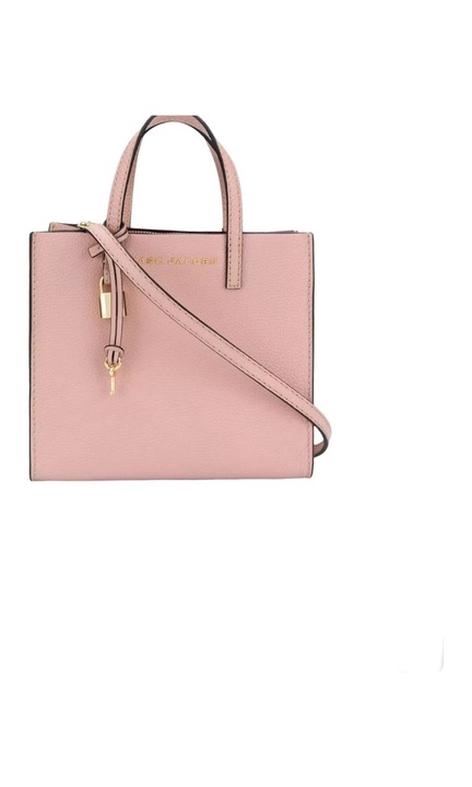 MARC JACOBS The Grind mini női táska extra fogantyúval, halvány rózsaszín, méretek h: 23cm, sz: 20cm, m: 10cm, bőr