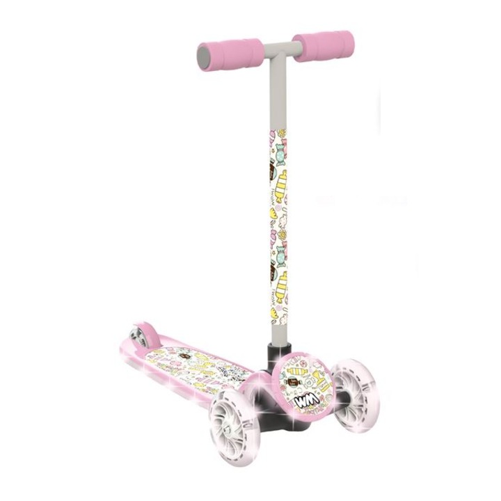 Тротинетка, 3 колела, LED светлина, 20 Kg, 57x27x16 см