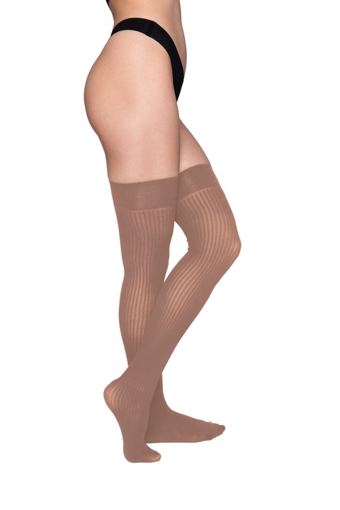 Sosete peste genunchi, Petra-Elisa, Miruna, 60 DEN, Crem / Bej