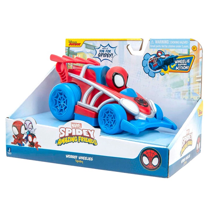 Jazwares Toys Kart Spidey, превозно средство със задно предаване, размери 10x15x22cm