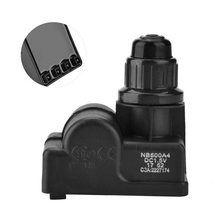 Jormftte grillszikragenerátor, 4 kimenet, AA elemes tápellátás, tartós kialakítás