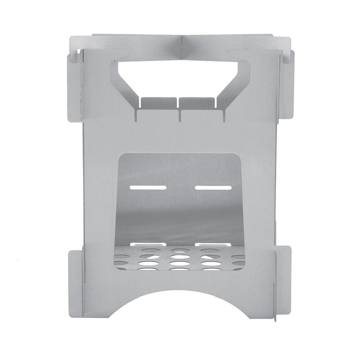 Jormftte kemping tűzhely, rozsdamentes acél, összecsukható kialakítás, könnyű, fához, kis méret