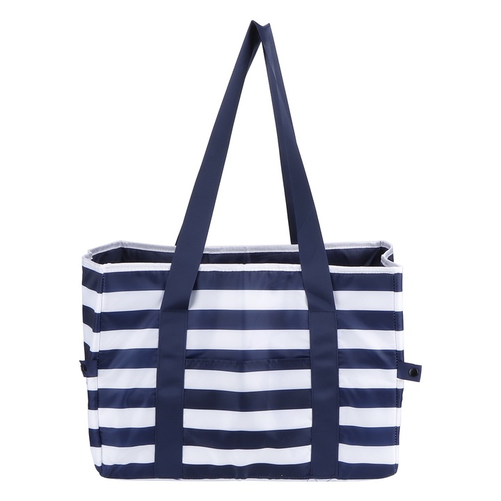 Piknikkosár, Jormftte, nagy, szigetelt, tengerészkék/fehér