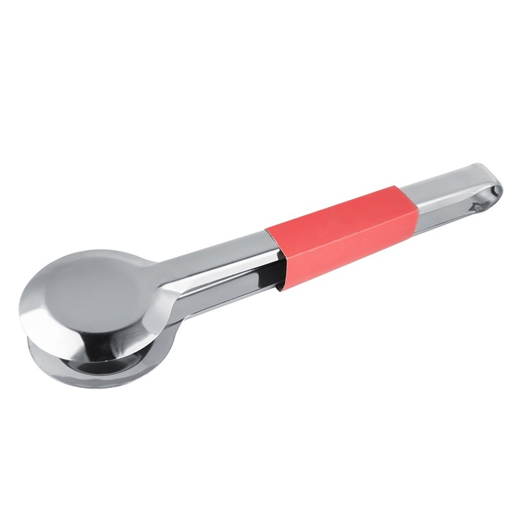 Rozsdamentes acél fogó, magas hőmérsékletnek ellenálló, könnyen tisztítható, 30cm