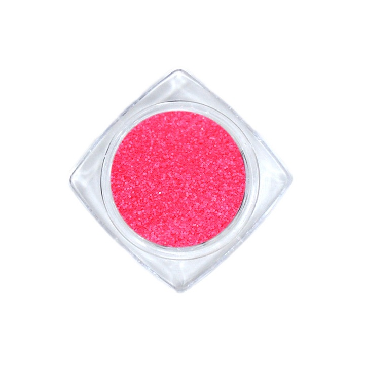 Pudra pentru unghii Sugar Neon Glitter Powder, 5 ml, 517, Roz