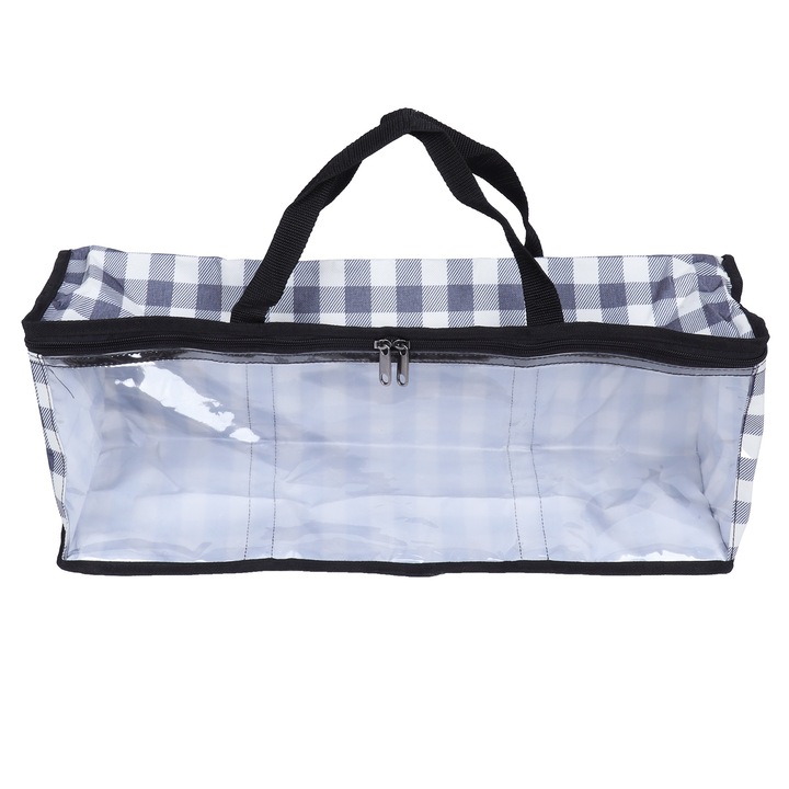 Piknik tároló táska, Jormftte, vízálló, átlátszó ablakkal, 600D Oxford szövet