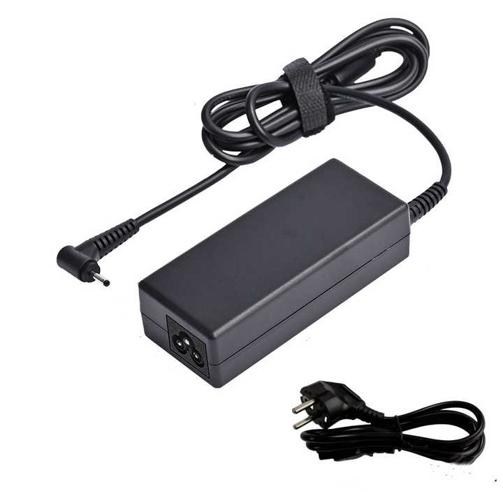 Dgkeyh Incarcator 65W pentru Laptopuri Acer TravelMate/Aspire/Swift - Conector Subtire 3.0*1.1mm, 19V3.42A, Rectificare Sincronizata, Voltaj Universal 100-264V, Incalzire Minima