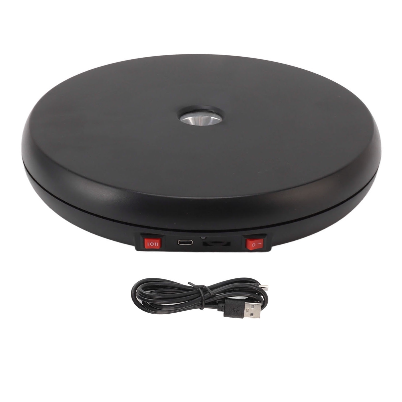 Masa rotativa electrica cu LED, 25 cm, fara zgomot, 20 kg