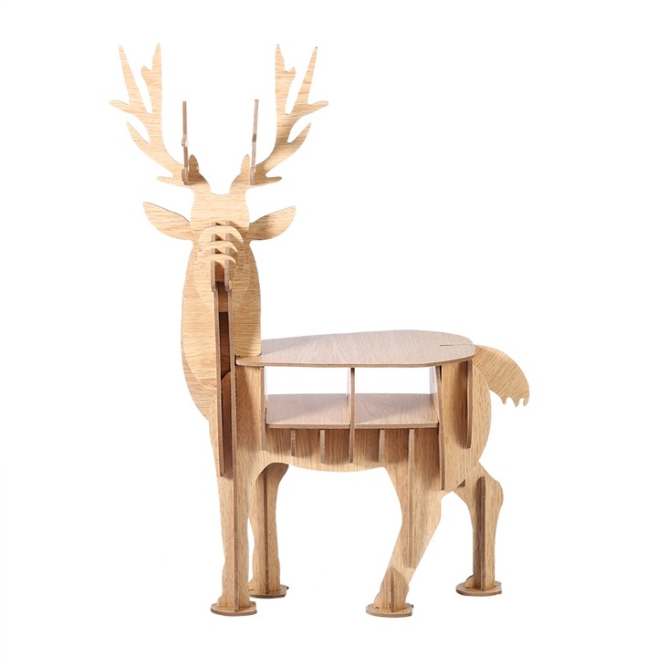 3D Puzzle Jormftte, fa, szarvas