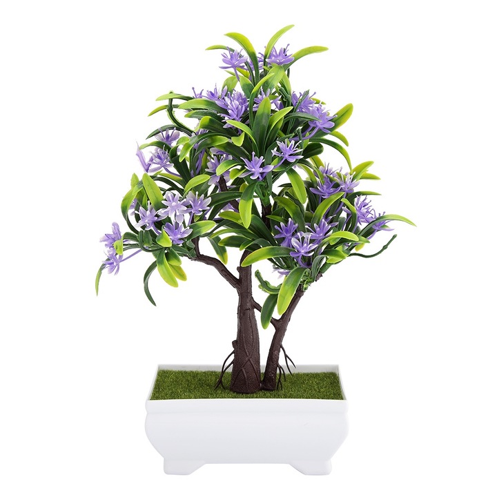 Műnövény Bonsai, Jormftte, selyemvirág, otthoni, irodai dekoráció, szett