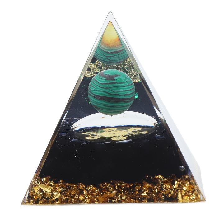 Kristálypiramis, Jormftte, 6cm, tiszta anyag, irodai dekoráció/dekoratív készlet