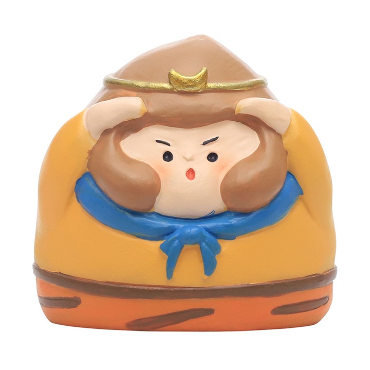 Statueta decorativa chinezeasca, Mmgoqqt, rasina, 6x5x6cm, maro