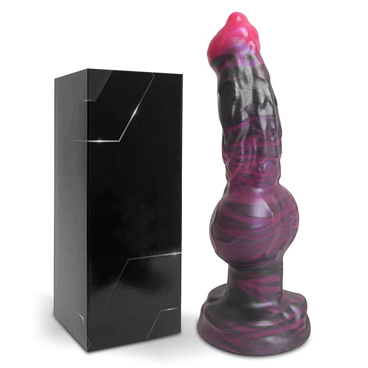 Plug anal penis pentru caine, Fairykiss®, material siliconic lichid avansat, stimulare punct G, expansiune anala, impermeabil pe 10 niveluri