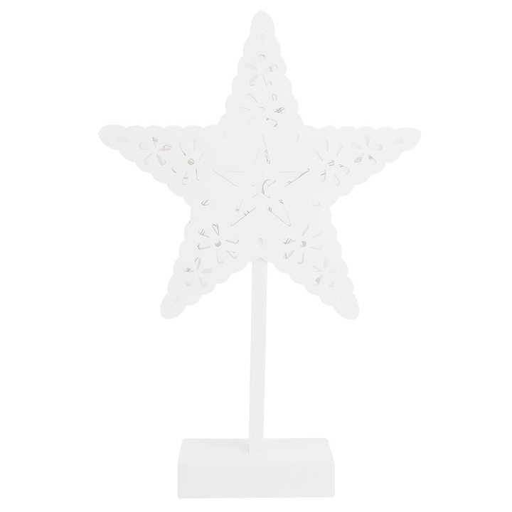 Jormftte LED éjjeli lámpa, csillag alakú, meleg fényű, dekoratív, 30x30cm