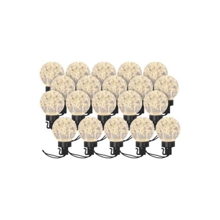 LED нишки - 20x парти лампи, 7,6 м, външни и вътрешни, топло бяло DCPW07 8592920110829