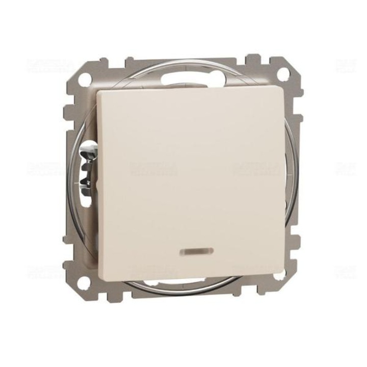 Intrerupator, Schneider New Sedna, Ef, 10 ax, bej