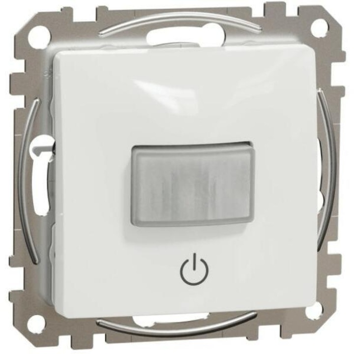 Senzor de miscare Schneider New Sedna, cu buton, 160°, 10a, alb