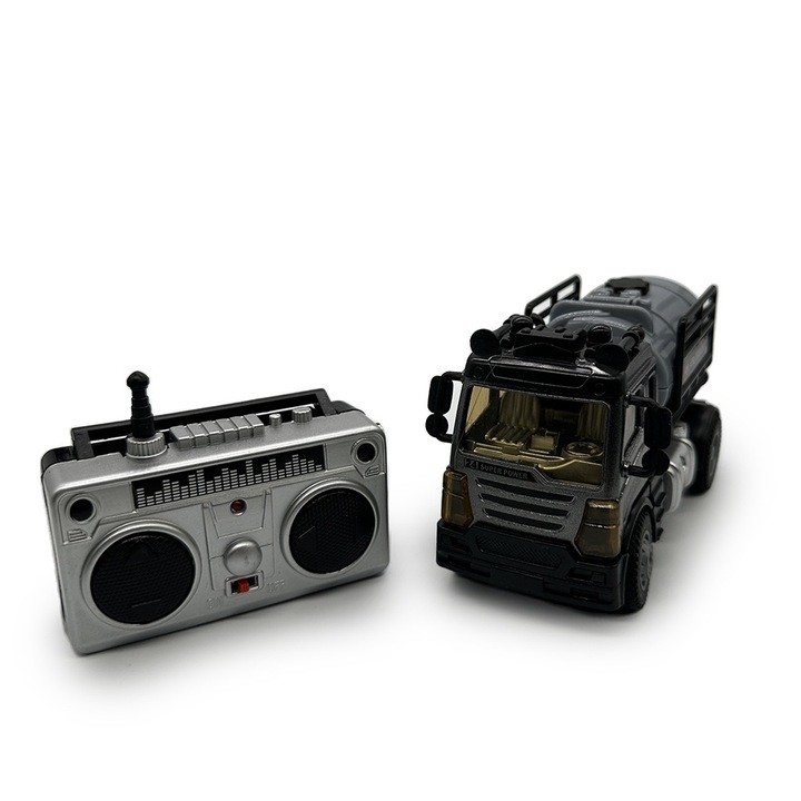 Rádióvezérlésű autó, Higiéniai kamion, ciszternával, méretarány 1:64, 13,2 cm, + 3 év, Vision XXI