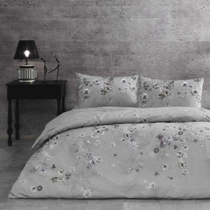 Dupla ágynemű, 100% ranforce pamut, 240x260 cm, 4 db, TAC, Claire Gray