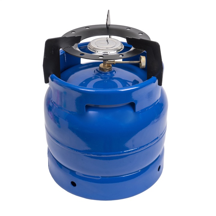 Butelie camping, arzator inclus, capacitate 6L, albastru, Z-TOOLS / ZTS 8860