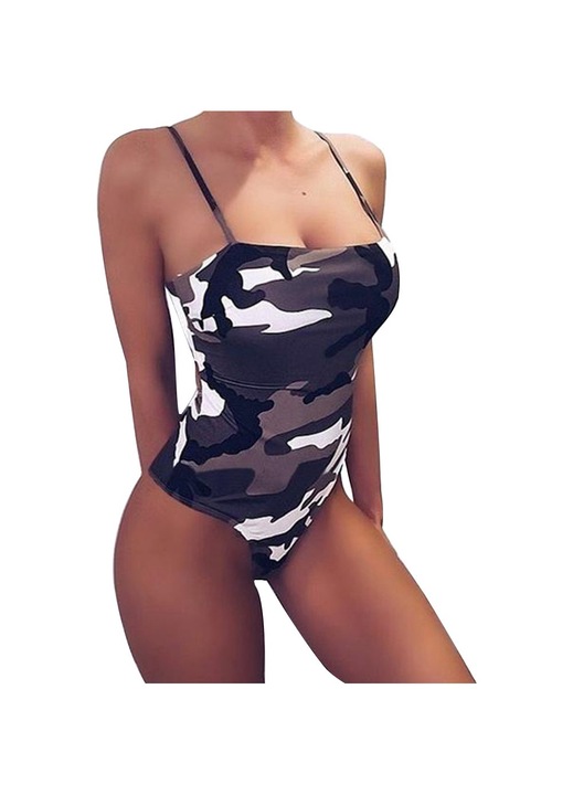 Női fürdőruha, Jormftte, spagettipántos, többszínű