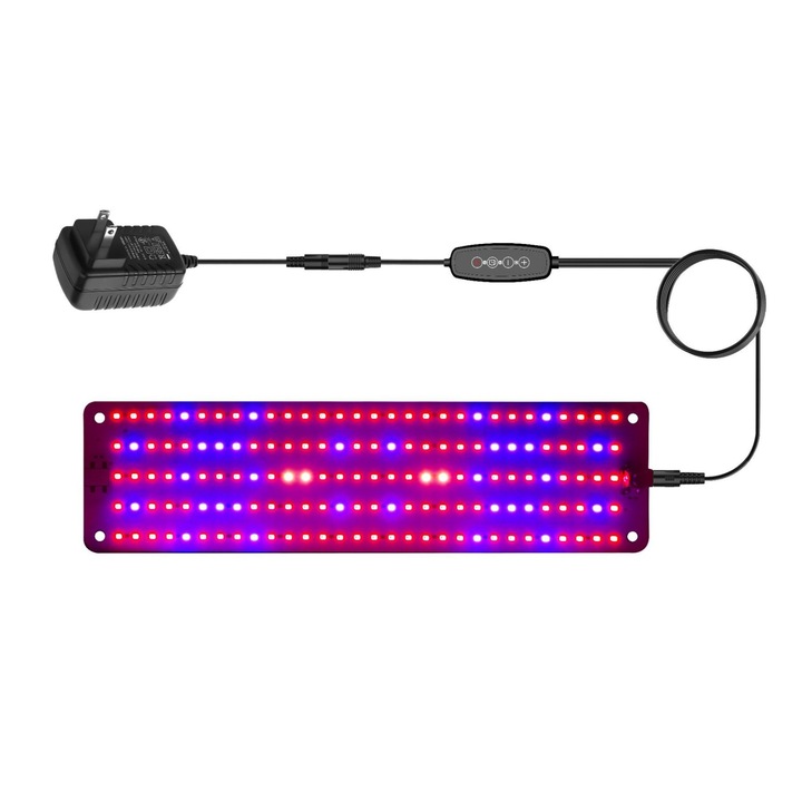 Lumina de crestere pentru plante, LED, spectru complet, ignifuga, rezistenta la caldura si frig, impermeabila, sera, alba