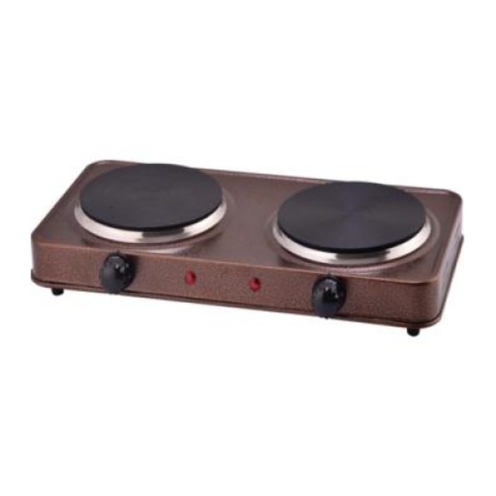 Elektromos főzőlap Ertone MN200MR, 2000W, 2 égős, Barna