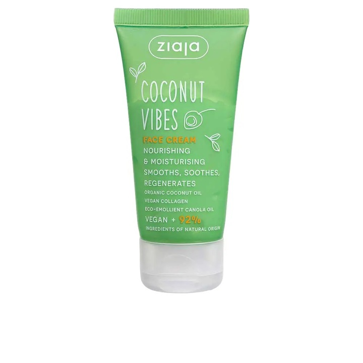 Tápláló arckrém kókusz és narancs kivonattal, ZIAJA Coconut & Orange Vibes, 50 ml