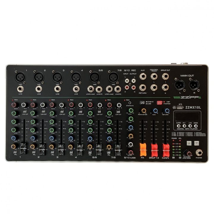 Mixer audio 10 canale ZZIPP ZZMX10L