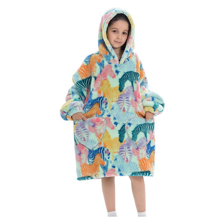 Jormftte kapucnis takaró, többszínű, 75 cm