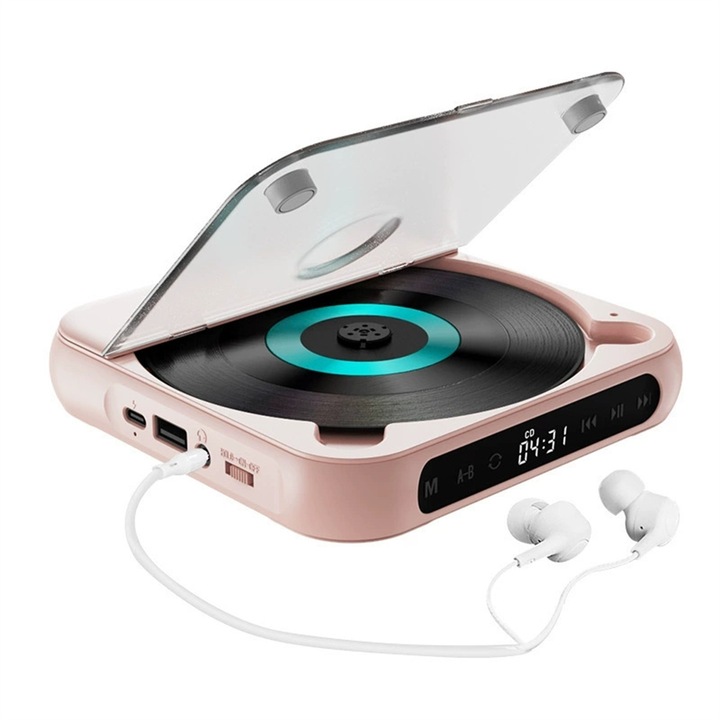 Mmgoqqt Blu-Ray плейър, Bluetooth, CD/MP3 съвместим, чист звук