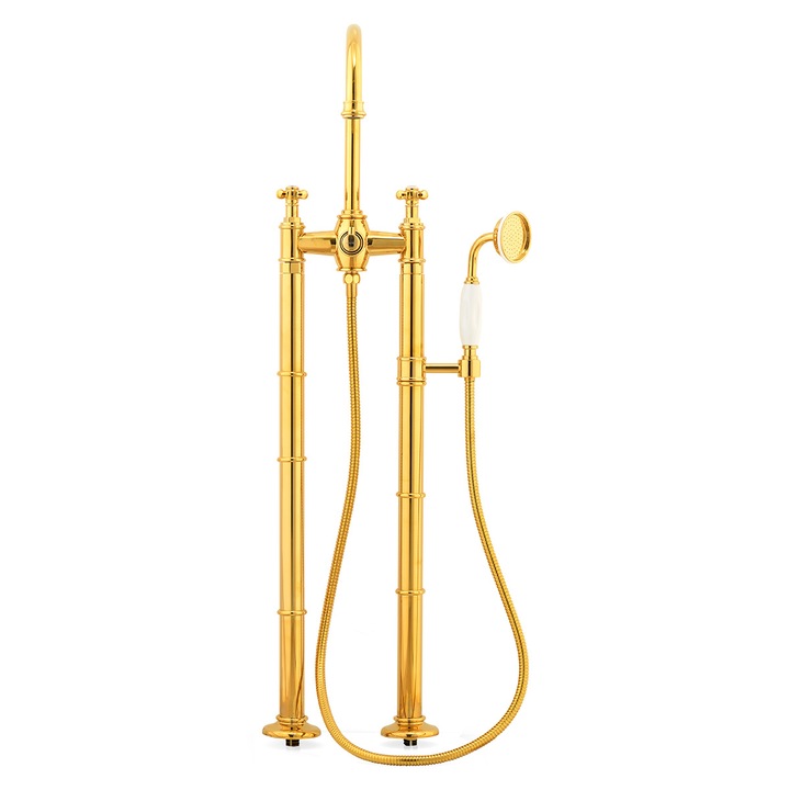 Set baterie cada mijloc, Maison Mex DANUBE, L.16.5 H.85 cm, auriu