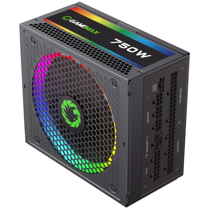 Sursa Gamemax RGB-PRO ATX3, Modular, 80+ Gold, RGB, 750W - eMAG.ro