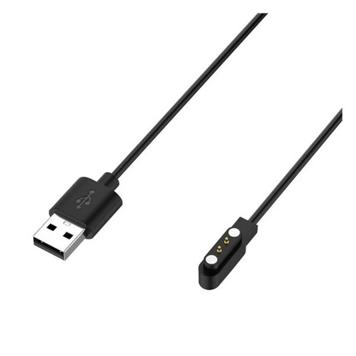 Gigapack töltőkábel usb, mágneses, 120cm, fekete, kompatibilis: Mibro Watch Lite 2 / Watch C2 / Watch T1