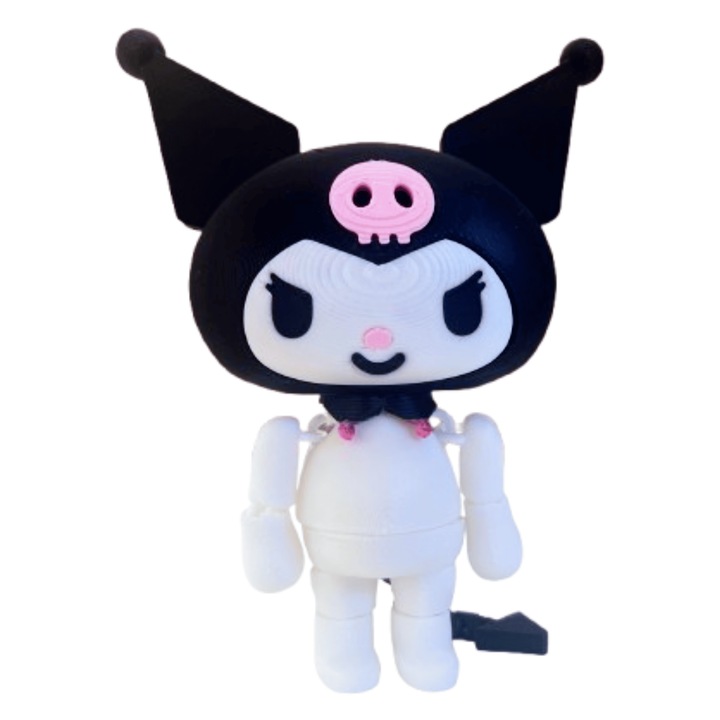 Фигурка за игра тип "фиджет" Куроми – Hello Kitty – Sanrio, многоцветна, пластмасова, 3D принтирана, 11.5x7.2x8.5 см