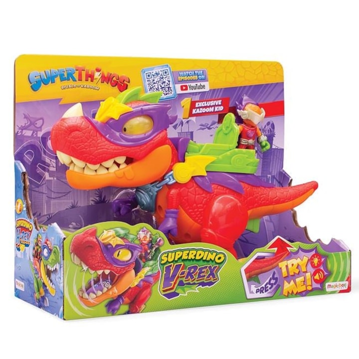 Set de Joaca Super Things Dinozaur cu Figurina Super Dino V-Rex - AS