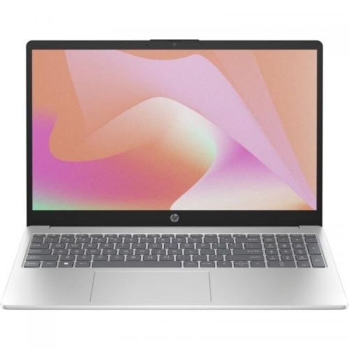 HP 15 Laptop, 15,6" Full HD, AMD Athlon Gold 7220U 3,7 GHz-ig, 8 GB RAM LPDR5 5500 MHz, 512 GB SSD, AMD Radeon Graphics, Windows 11 Home, ezüst LPDDR5