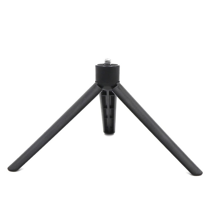 Mini állvány telefonokhoz, Macvi® fotó- és videokamerákhoz körkörös lámpákkal, hordozható, összecsukható, ergonómikus, fekete