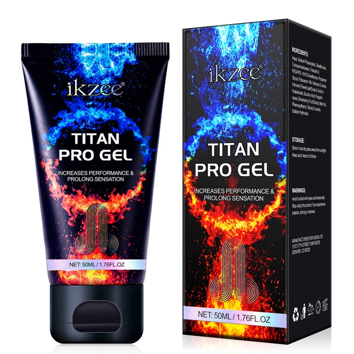 Titan Gel Pro – pentru marirea penisului si erectii puternice, creste penisul cu 6 cm si prelungeste actul sexual, 50 ml