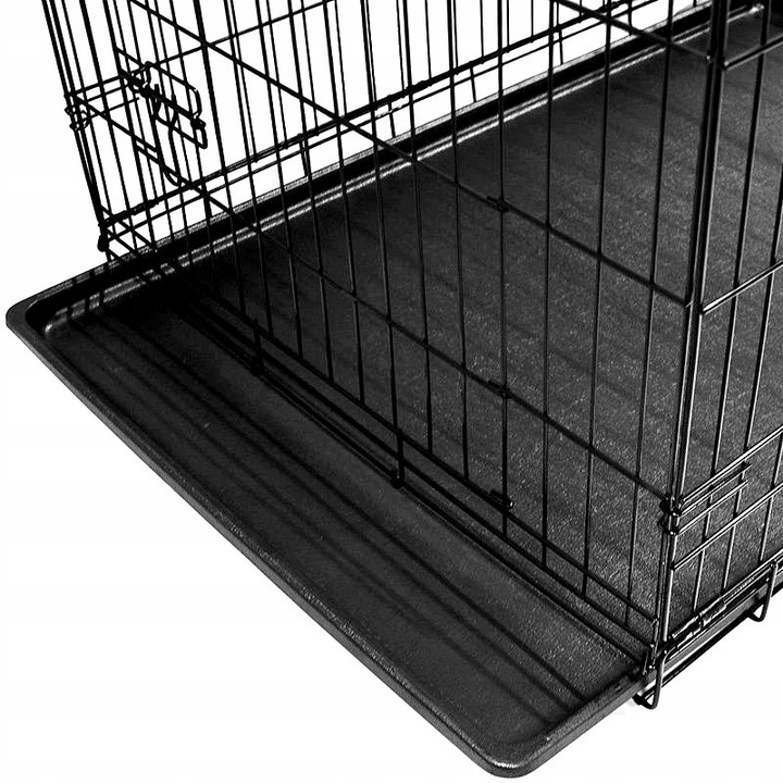 Cusca pentru animale, Transport, Chomik, 91x57x64cm, pliabil, pentru caini si pisici, Negru