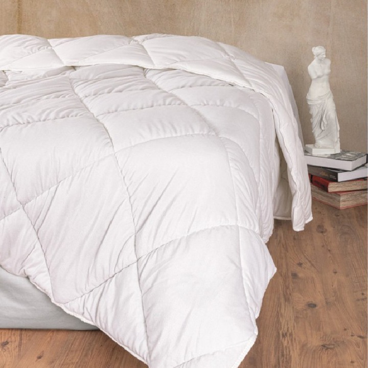 Завивка за 2 души, Cottonbox, Utka V2, бяла, 195x215 см, микрофибър