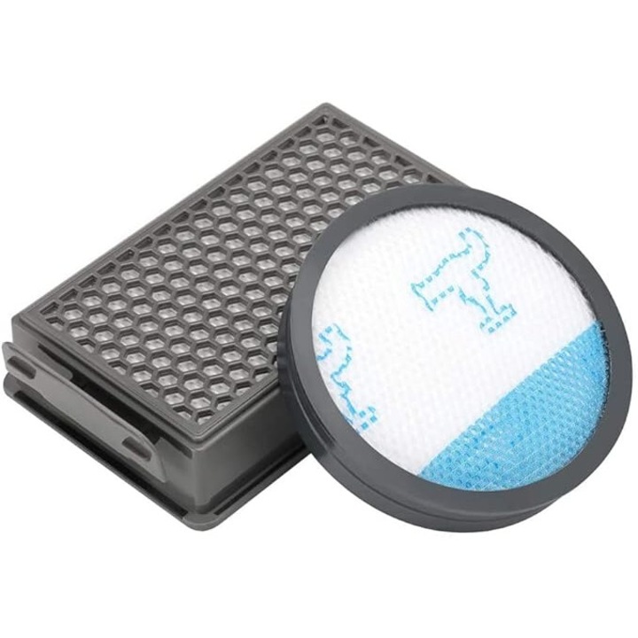 Set 2 filtre HEPA YanBan pentru aspirator vertical Rowenta, 1 filtru rotund si 1 filtru patrat