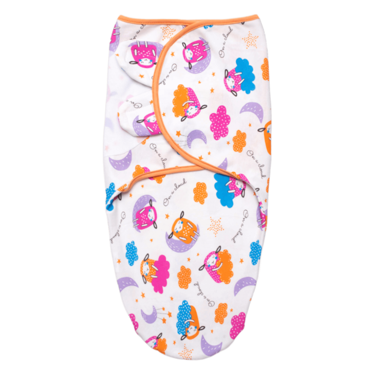 Sistem infasare bebelusi reglabil 0-3 luni Kidizi® On a Cloud, bumbac 100%