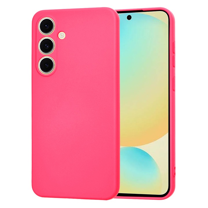 Husa pentru Samsung Galaxy S24 FE, S44, Panza, Hot Pink